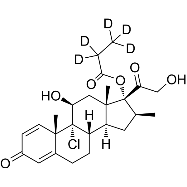 Beclomethasone 17-Propionate-d5 Chemical Structure