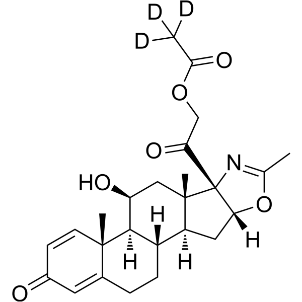 Deflazacort-d<sub>3</sub> Chemical Structure