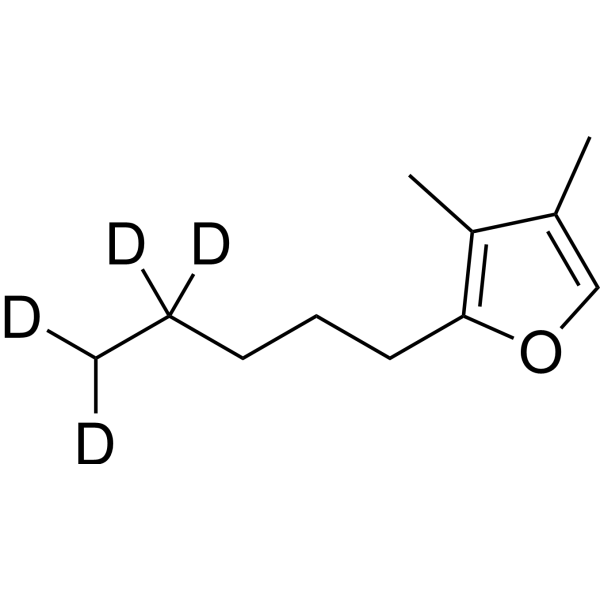 3,4-Dimethyl-2-pentylfuran-d<sub>4</sub> Chemical Structure