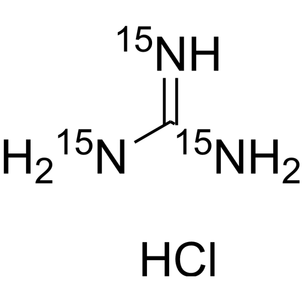 Guanidine-<sup>15</sup>N<sub>3</sub> hydrochloride Chemical Structure