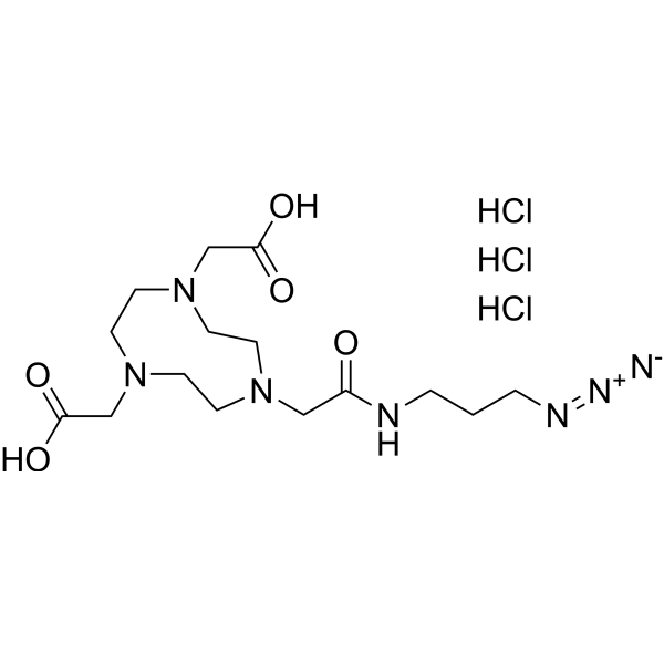 NO2A-Azide trihydrochloride Chemical Structure