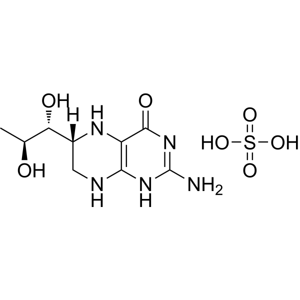 (6R)-Tetrahydro-L-biopterin sulfate Chemical Structure