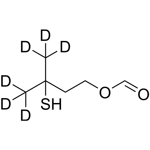 3-Mercapto-3-methylbutyl-d6 Formate Chemical Structure