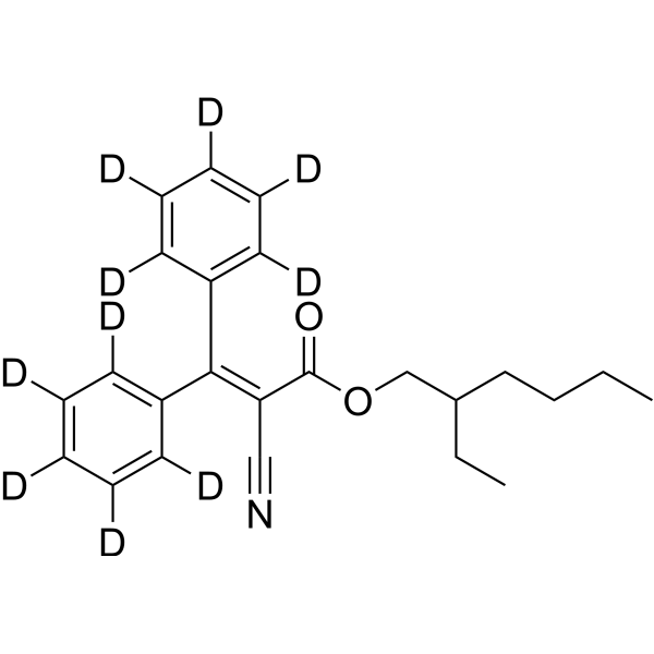 Octocrylene-d<sub>10</sub> Chemical Structure