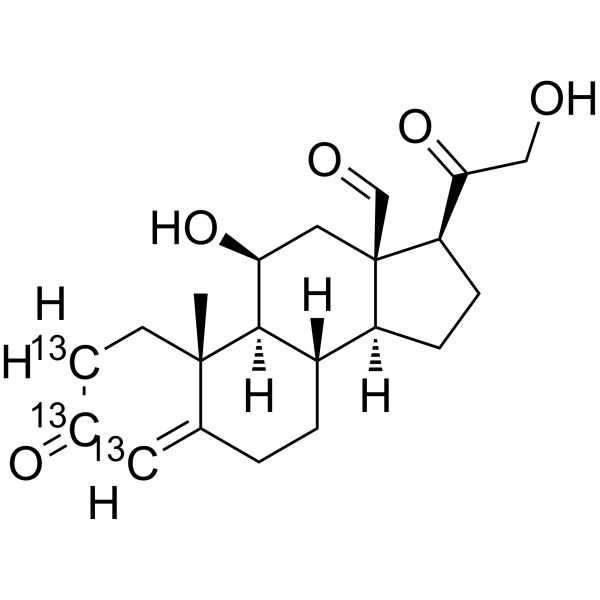 Aldosterone-13C3 Chemical Structure