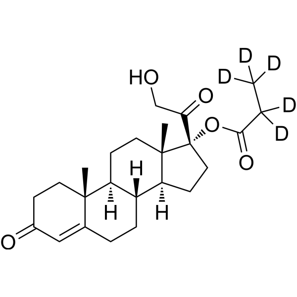 Clascoterone-d<sub>5</sub> Chemical Structure