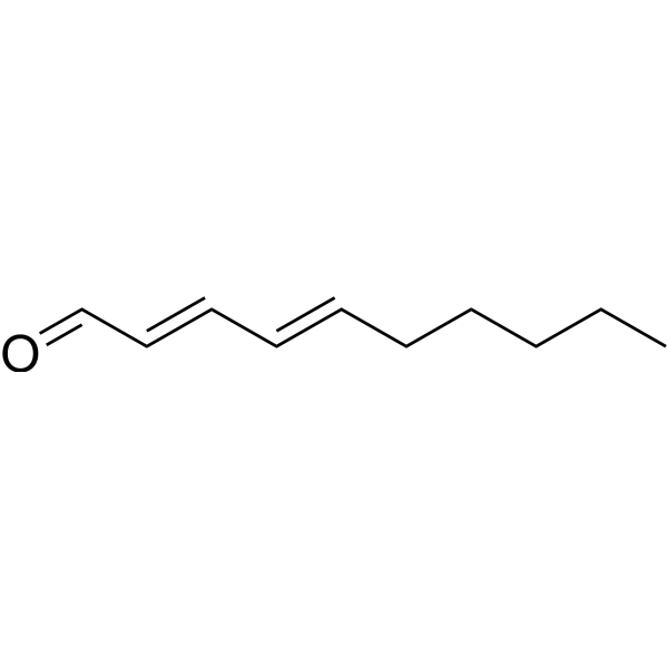 2,4-Decadienal Chemical Structure