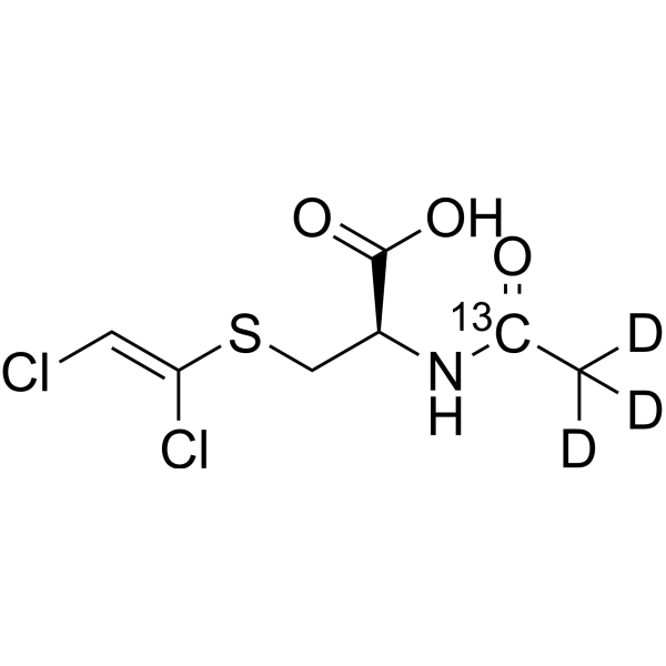 N-Acetyl S-(1,2-dichlorovinyl)-<em>L</em>-cysteine-13C,d3