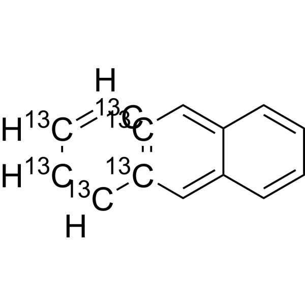 Anthracene-<sup>13</sup>C<sub>6</sub> Chemical Structure