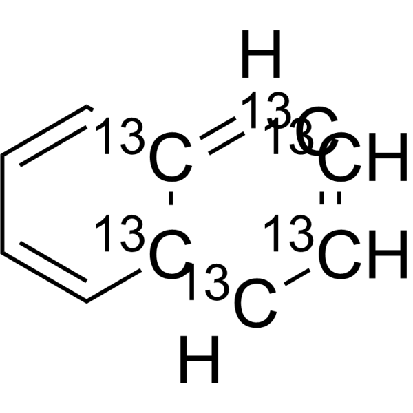 Naphthalene-sup>13</sup>C<sub>6</sub> Chemical Structure