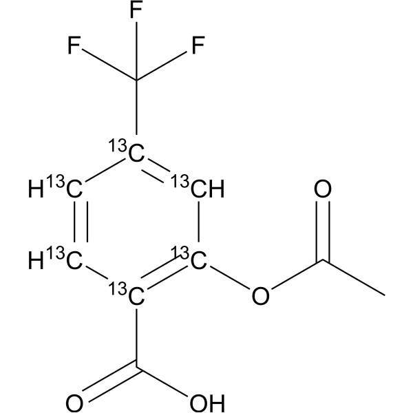 Triflusal-<sup>13</sup>C<sub>6</sub> Chemical Structure