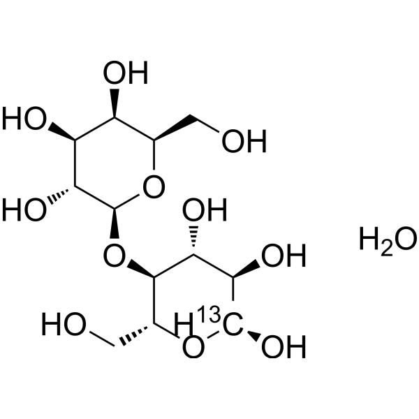 [1-<sup>13</sup>Cglc]Lactose monohydrate Chemical Structure