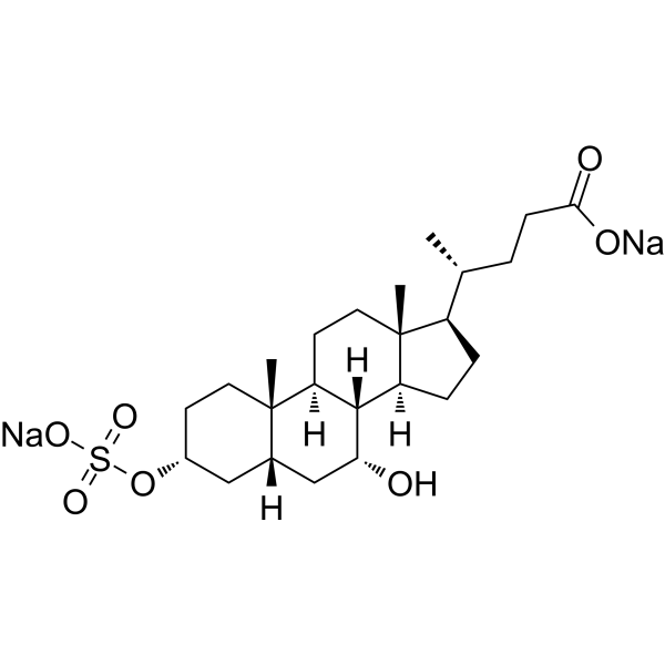 Chenodeoxycholic acid 3-sulfate disodium Chemical Structure