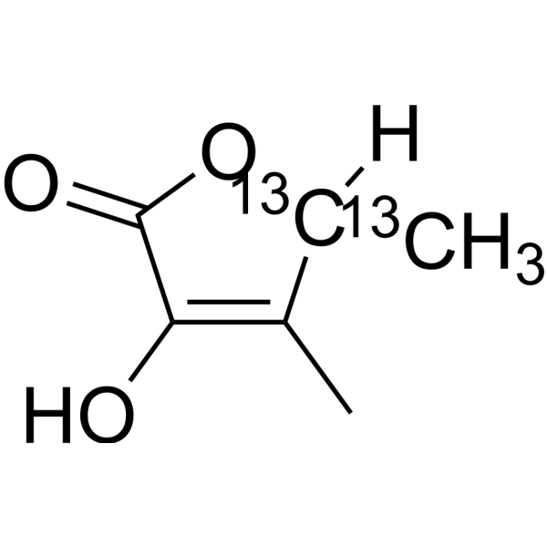 4,5-Dimethyl-3-hydroxy-2(5H)-furanone-<em>13</em><em>C</em>2