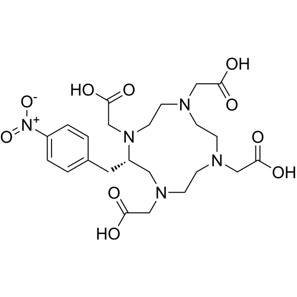 p-NO2-Bn-DOTA Chemical Structure