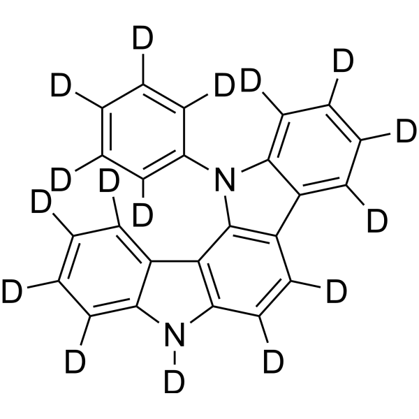 5,12-Dihydro-12-phenylindolo[3,2-a]carbazole-d<sub>16</sub> Chemical Structure