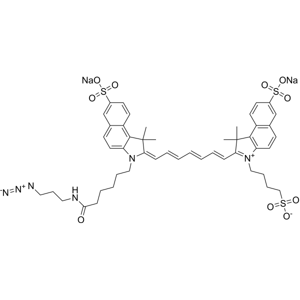 DiSulfo-ICG-azide disodium Chemical Structure
