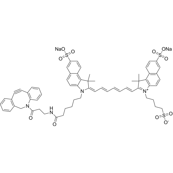 Disulfo-ICG-DBCO disodium Chemical Structure