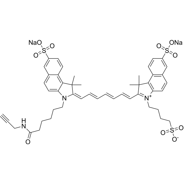 Disulfo-ICG-alkyne disodium Chemical Structure