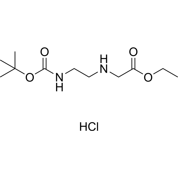 Ethyl 2-((2-((<em>tert</em>-butoxycarbonyl)amino)ethyl)amino)acetate hydrochloride