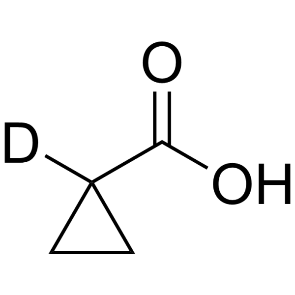 Cyclopropane-1-carboxylic Acid-d<sub>1</sub> Chemical Structure