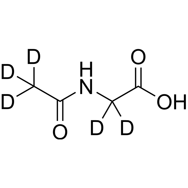 N-Acetylglycine-d<sub>5</sub> Chemical Structure