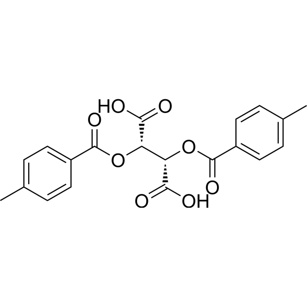 (+)-Di-p-toluoyl-D-tartaric Acid Chemical Structure