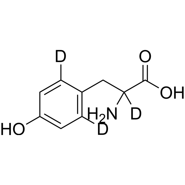 DL-Tyrosine-d<sub>3</sub> Chemical Structure