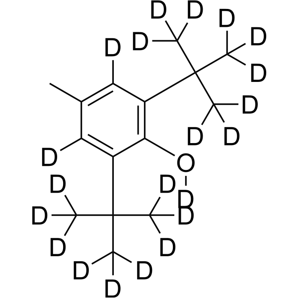 Butylated hydroxytoluene-d<sub>21</sub> Chemical Structure