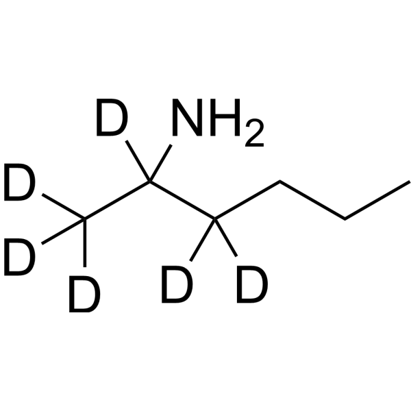 2-Aminohexane-d<sub>6</sub> Chemical Structure