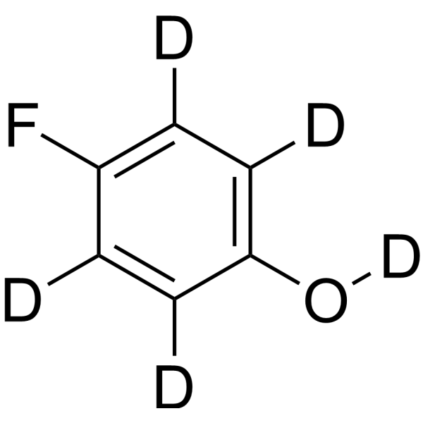 p-Fluorophenol-d<sub>6</sub> Chemical Structure