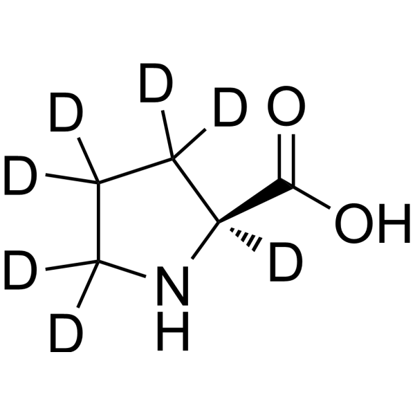 L-Proline-d<sub>7</sub> Chemical Structure