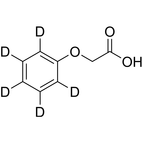 Phenoxyacetic acid-d<sub>5</sub> Chemical Structure