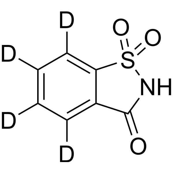 Saccharin-d<sub>4</sub> Chemical Structure