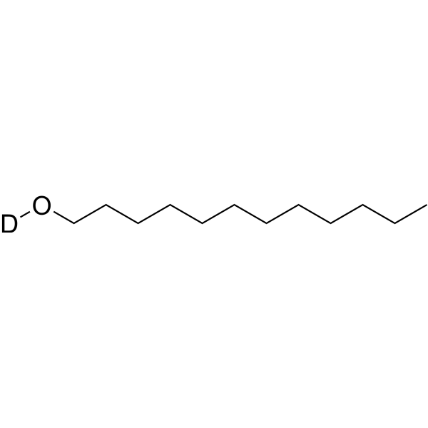 1-Dodecanol-d<sub>1</sub> Chemical Structure