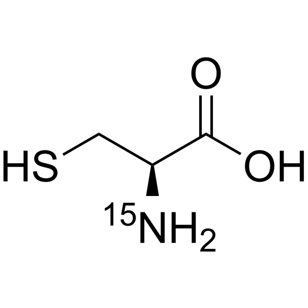 L-Cysteine-<sup>15</sup>N Chemical Structure