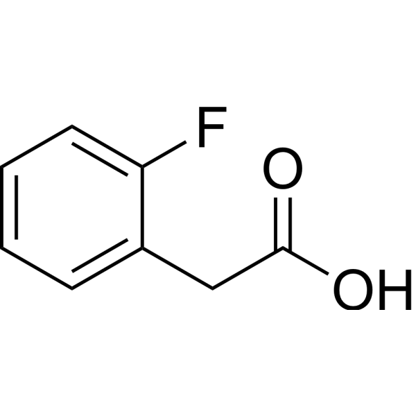 2-Fluorophenylacetic acid Chemical Structure