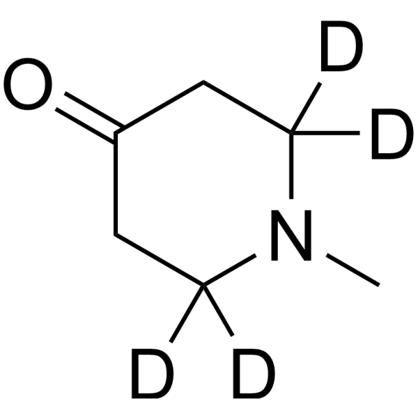 1-Methyl-4-oxopiperidine-d<sub>4</sub> Chemical Structure