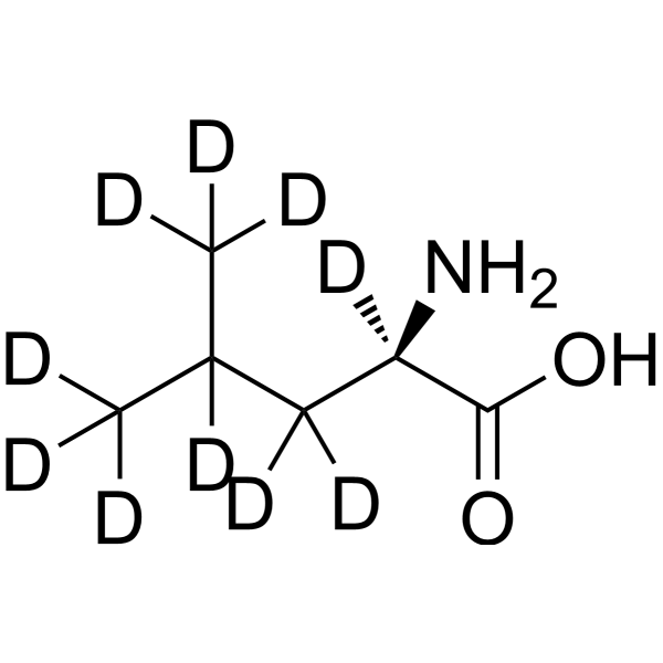 D-Leucine-d<sub>10</sub> Chemical Structure