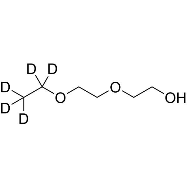 2-(2-Ethoxyethoxy)ethanol-d<sub>5</sub> Chemical Structure