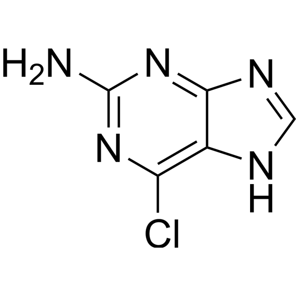 2-Amino-6-chloropurine Chemical Structure