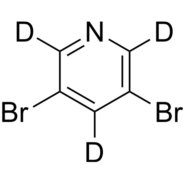 3,5-Dibromopyridine-d<sub>3</sub> Chemical Structure