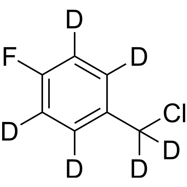 4-Fluorobenzyl chloride-d<sub>6</sub> Chemical Structure