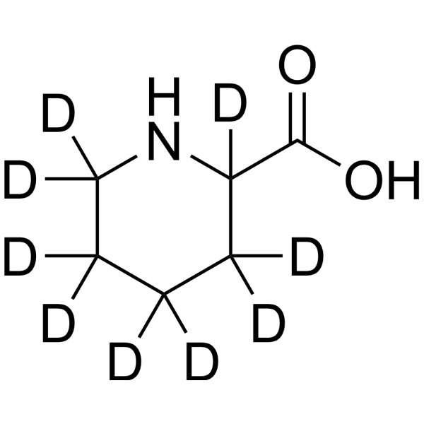 Pipecolic acid-d<sub>9</sub> Chemical Structure
