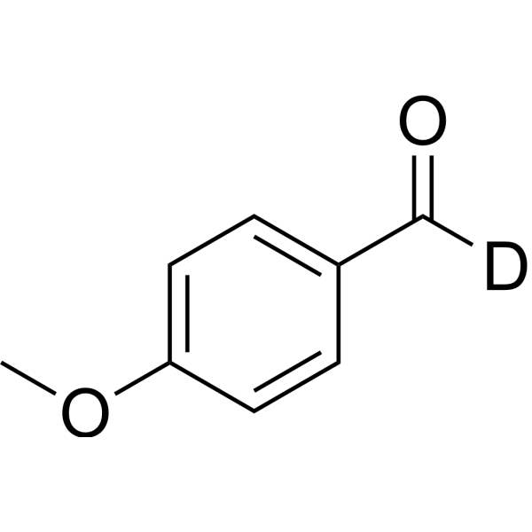 4-Methoxybenzaldehyde-d<sub>1</sub> Chemical Structure