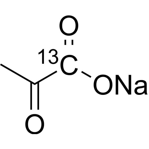 Pyruvic acid-<sup>13</sup>C-2 sodium Chemical Structure