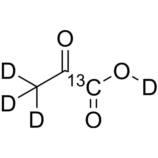 Pyruvic acid-<sup>13</sup>C,d<sub>4</sub> Chemical Structure