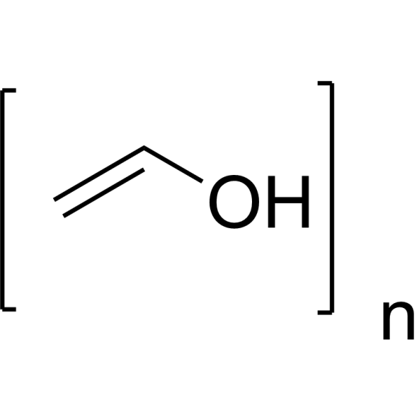 Polyvinyl alcohol (Mw 30000-70000, 87-90% hydrolyzed) Chemical Structure