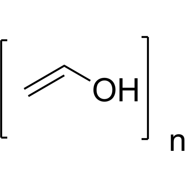 Polyvinyl alcohol (Mw 85000-124000, 87-89% hydrolyzed) Chemical Structure
