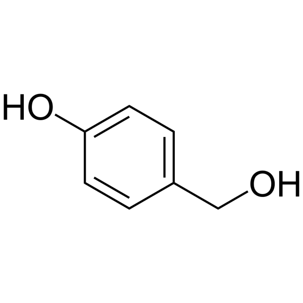 4-Hydroxybenzyl alcohol Chemical Structure